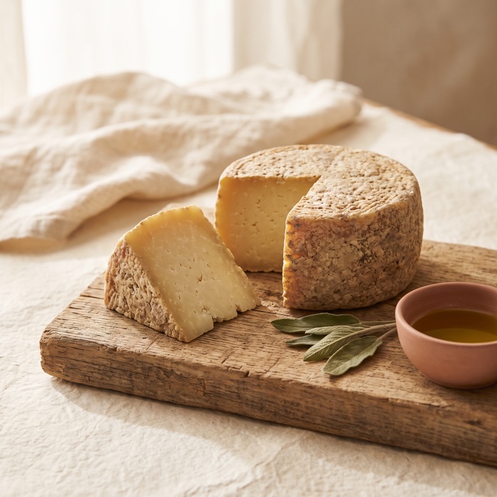 Forme di formaggio di malga stagionato